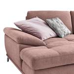 Ecksofa Odenas Webstoff - Webstoff Palila: Mauve - Longchair davorstehend links - Ohne Schlaffunktion