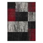 Laagpolig vloerkleed Guisseny polypropeen - Zwart/rood - 80 x 150 cm