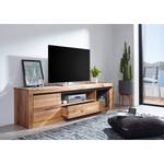 Tv-meubel Gerville III massief wild eikenhout/metaal - wild eikenhout/antracietkleurig