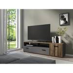 Tv-meubel Chippewa Donkergrijs/Afvalhout look