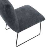 Chaises capitonnées Malaville (lot de 2) Chenille / Fer - Gris / Noir