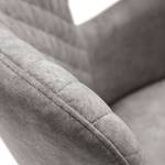 Sedia con braccioli Mettray Tessuto liscio / Faggio massello - Color grigio chiaro