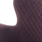 Sedia con braccioli Mettray Tessuto liscio / Faggio massello - Bordeaux