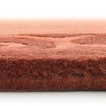 Laagpolig vloerkleed Ambadi Rund scheerwol - Terracotta - Diameter: 150 cm