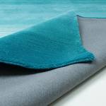 Wollen vloerkleed Wool Star scheerwol/polyester - Turquoise - 140 x 200 cm