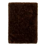 Tapis épais Flokato Tissu mélangé - Marron foncé - 60 x 90 cm