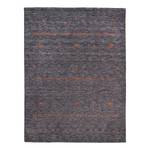 Tapis Nebraska Laine vierge / Coton - Anthracite - 140 x 200 cm