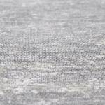 Laagpolig vloerkleed Kapstadt Cloud textielmix/latex - Zilver - 68 x 140 cm