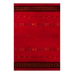 Tapis Lori Star I Laine vierge / Coton - Rouge - 140 x 200 cm