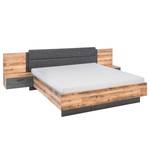 Bedframe Lechelle Bruin - Plaatmateriaal - 306 x 100 x 213 cm