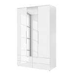 Armoire Valsonne Blanc - Bois manufacturé - 126 x 208 x 57 cm