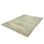 Tapis Smooth Comfort Diamond Laine vierge / Coton - Vert - 65 x 135 cm