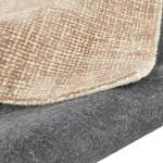 Wollen vloerkleed Groove I textielmix - Bruin - 65 x 135 cm