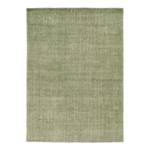 Wollen vloerkleed Groove I textielmix - Groen - 85 x 155 cm