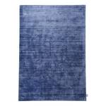 Laagpolig vloerkleed Shine viscose - Blauw - 85 x 155 cm
