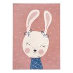Kinderteppich Bunny Polly Polypropylen - Rosa - 80 x 150 cm