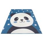 Kinderteppich Panda Pepples Polypropylen - Himmelblau - 80 x 150 cm