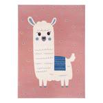 Kindervloerkleed Lama Monty polypropeen - Roze - 120 x 170 cm