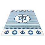 Kindervloerkleed Sail Away polypropeen - blauw - 80 x 150 cm