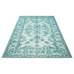 Laagpolig vloerkleed Moissat Polyester - Lichtblauw - 200 x 290 cm