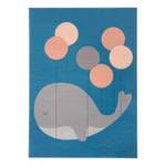 Tapis enfant Whale Buddy Polypropylène - Bleu ciel - 160 x 220 cm