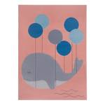 Tapis enfant Whale Buddy Polypropylène - Rose - 160 x 220 cm
