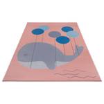 Tapis enfant Whale Buddy Polypropylène - Rose - 160 x 220 cm