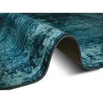 Laagpolig vloerkleed Le Muy Polyester - Petrolblauw - 160 x 230 cm