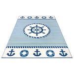Kindervloerkleed Sail Away polypropeen - blauw - 120 x 170 cm