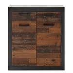 Kast Buzan III oudhouten look/antracietkleurig