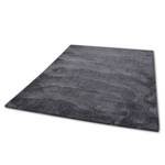 Hoogpolig vloerkleed Cozy Uni kunstvezels - Zwart - 50 x 80 cm