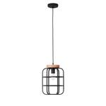 Suspension Gwen I Fer / Partiellement en pin massif - 1 ampoule