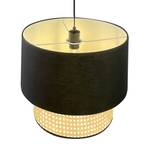 Lampada a sospensione Le Tech IV Rattan / Ferro - 1 punto luce