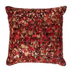 Coussin Finish 100 Cuir / Polyester - Rouge