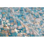 Laagpolig vloerkleed Finish 100 leer - Turquoise - 200 x 290 cm