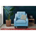 Coussin Finish 100 Cuir / Polyester - Turquoise