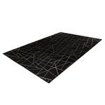 Hoogpolig vloerkleed Bijou 125 kunstvezels - Zwart/goudkleurig - 80 x 150 cm