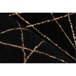 Hoogpolig vloerkleed Bijou 125 kunstvezels - Zwart/goudkleurig - 160 x 230 cm