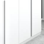 Armoire à portes battantes Alabama Blanc alpin - 136 x 210 cm - Basic - Sans portes miroir