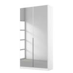 Armoire à portes battantes Alabama Blanc alpin - 91 x 229 cm - Premium - Avec portes miroir