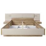 Struttura letto Barbourville Marrone - Bianco - Materiale a base lignea - 305 x 99 x 212 cm