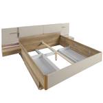 Struttura letto Barbourville Marrone - Bianco - Materiale a base lignea - 305 x 99 x 212 cm