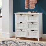 Commode La Hume I Bois massif - Blanc