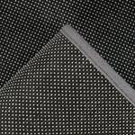 Laagpolig vloerkleed Sally 225 kunstvezels - Zwart/wit - 80 x 150 cm