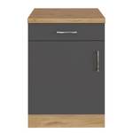 Lage kast Sorrento I Grijs/Eikenhoutlook wotan - Breedte: 50 cm