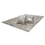 Sierkussen Lavish leer - Zilver - 45 x 45 cm