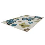 Tapis Sona Fibres synthétiques - Crème / Turquoise