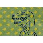 Kindervloerkleed Sun T-Rex micropolyester - groen