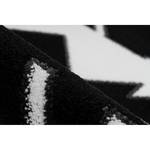 Laagpolig vloerkleed Broadway IV kunstvezels - zwart/wit - 120 x 170 cm