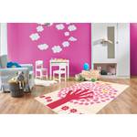 Tapis enfant Lol IV Fibres synthétiques - Crème / Rose vif